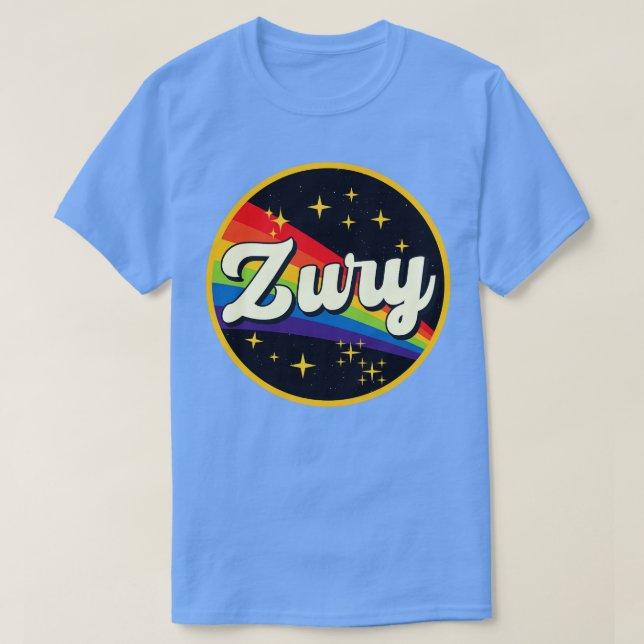 T-shirt Zury Rainbow dans l'espace Style Vintage (Design devant)