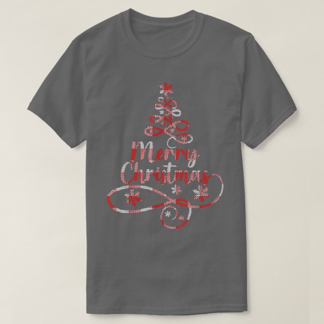T-shirt zWX8 Arbre de Noël Joyeux Noël Vibes de Noël Dec (Design devant)