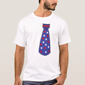T-shirt ZX- cravate de bande dessinée patriotique