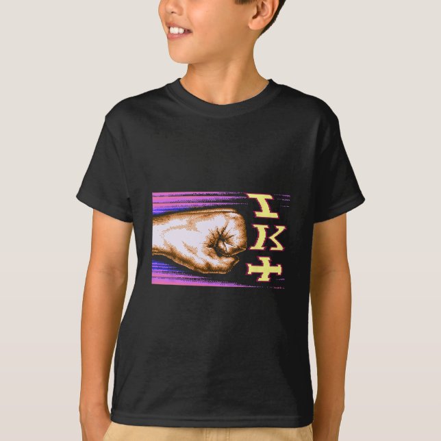 T-shirt Zx Spectrum C64 Karaté 8 bits Rétro  (Devant)