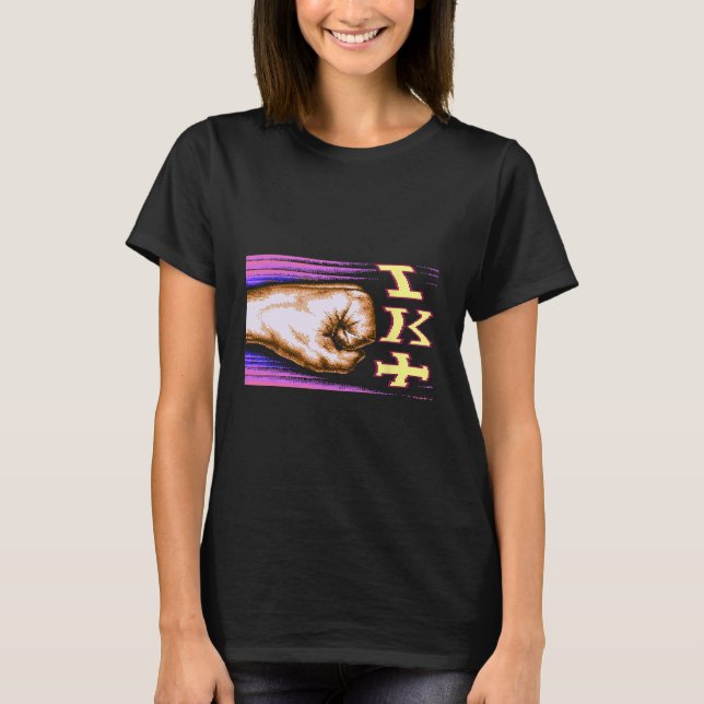 T-shirt Zx Spectrum C64 Karaté 8 bits Rétro  (Devant)