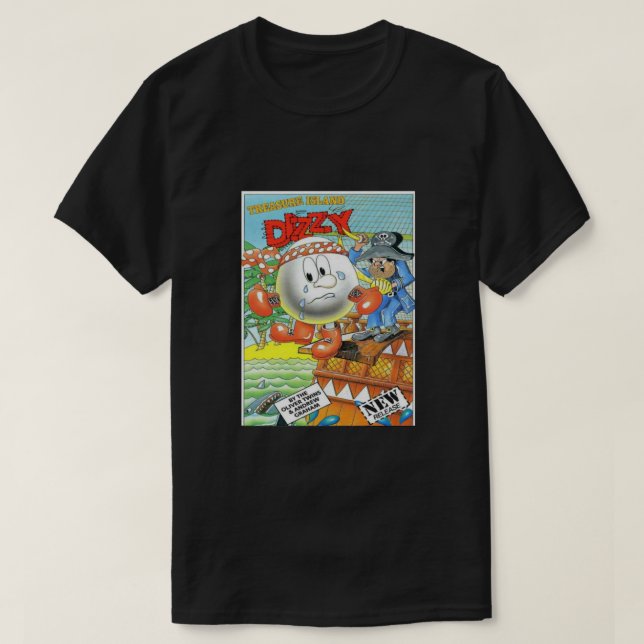 T-shirt ZX Spectrum Treasure Island Dizzy Classic (Design devant)