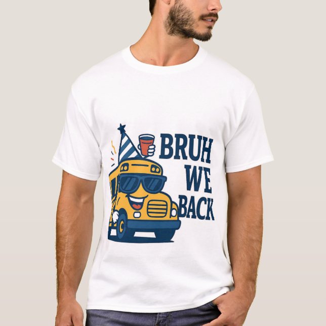 T-ShirtBack to School Party Bus T-Shirt – Funny 🤩 (Devant)