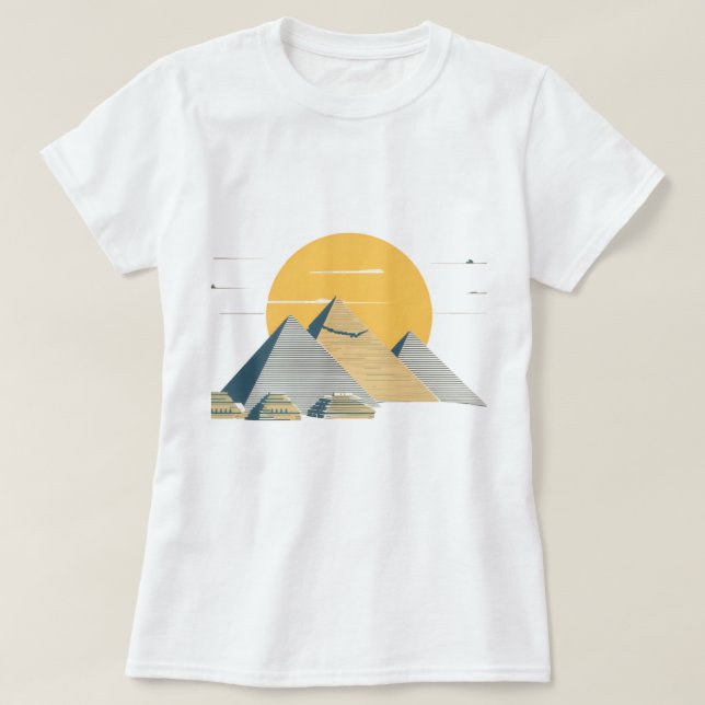 T-ShirtPyramides et Sun Egypt T-Shirt (Design devant)