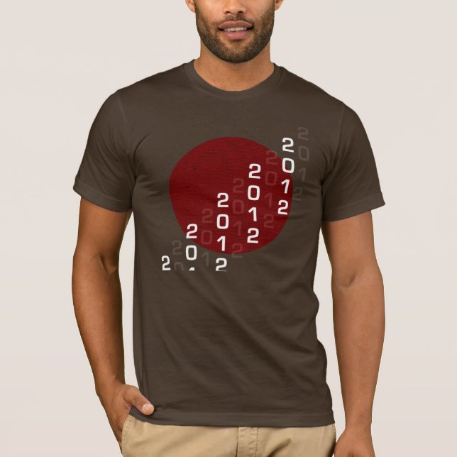 T-shirts 2012 de chemises "Soleil Maya 2012" (Devant)