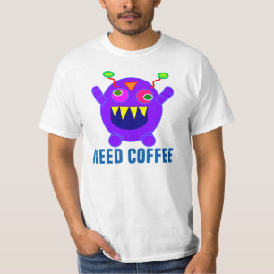 T-shirts à café, Monstre de café, les plus amusant