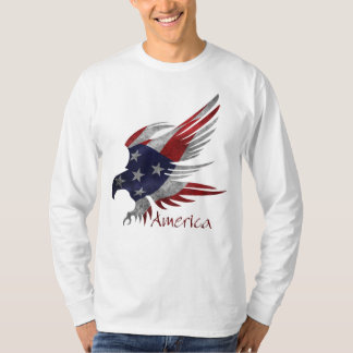 T-shirts à manches longues de l'aigle américain M