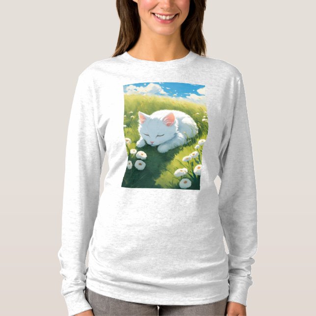 T-shirts à manches longues pour femme de base (Devant)