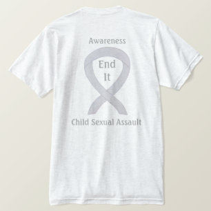 T-shirts à ruban pour la sensibilisation aux agres