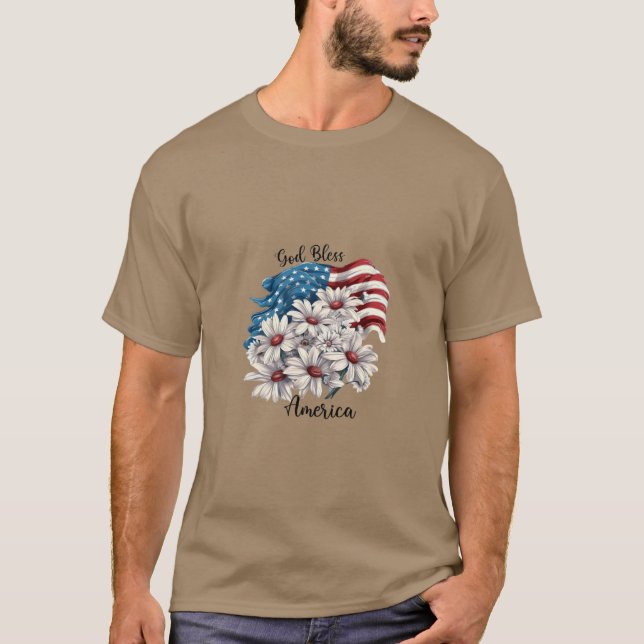 T-Shirts À Thème Américain. (Devant)