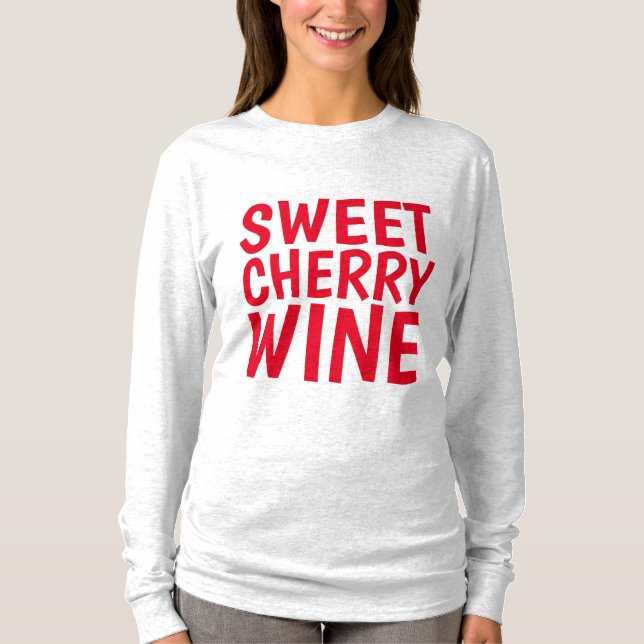 T-shirts à vin au CRÈME SUCRÉ (Devant)