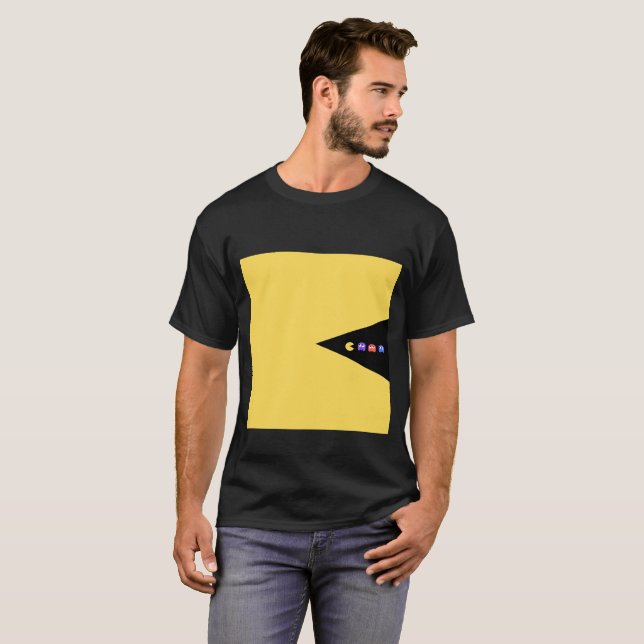 T-shirts à yeux quadricolores excentriques (Devant entier)
