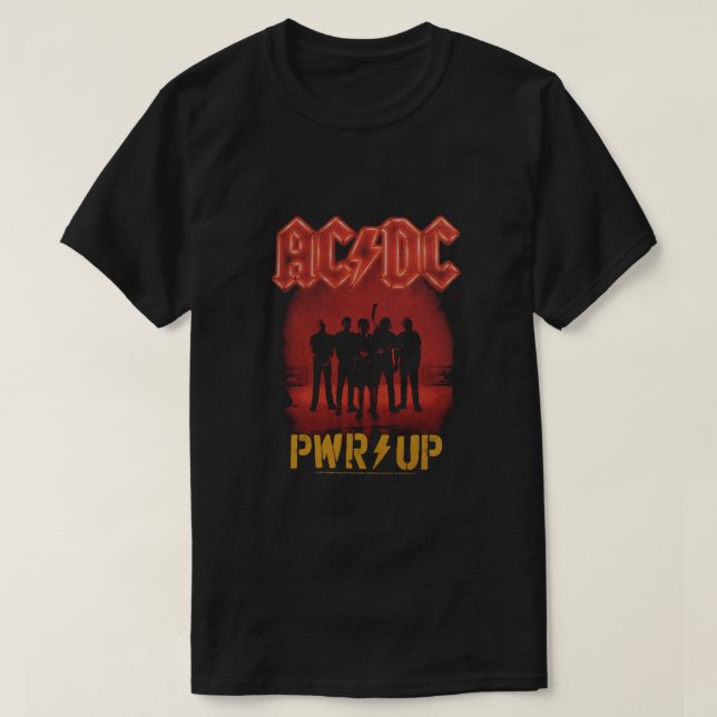 T-shirts ACDC Power Up Rock Band (Design devant)