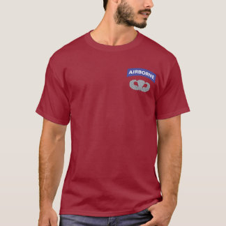 T-shirts aéroporté de parachutiste de base
