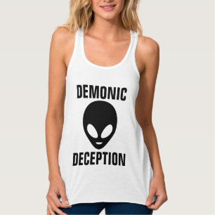 T-Shirts ALIEN OVNI DÉMONIAQUE DÉCEPTION