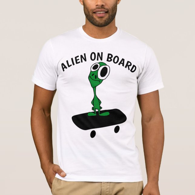 T-shirts ALIENS SKATEBOARDING (Devant)