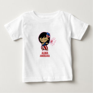 T-shirts Aloha Honeys Firecracker Hula Girl