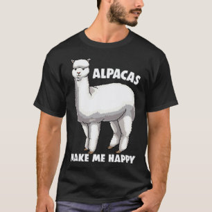 T-shirts Alpaca Me Rend Heureux Graphique Alpaca