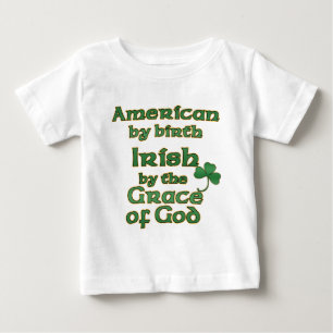 T-shirts américain irlandais de nourrisson de