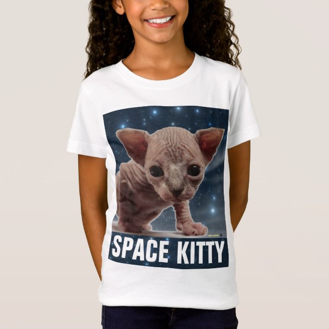 T-shirts amusants CAT SPACE (Devant)
