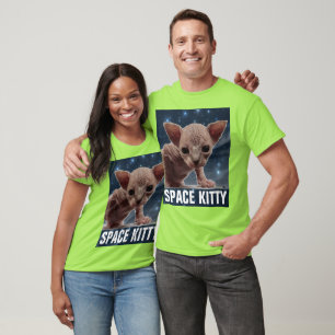 T-shirts amusants CAT SPACE