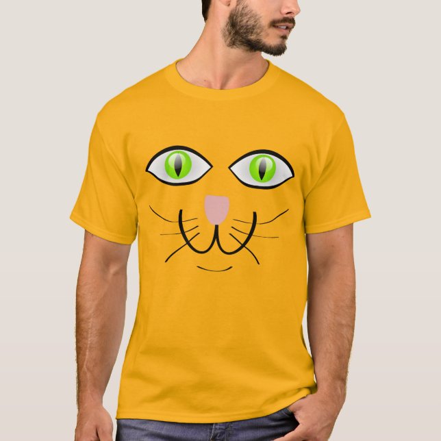 T-SHIRTS AMUSANTS DE CHAT FACE (Devant)