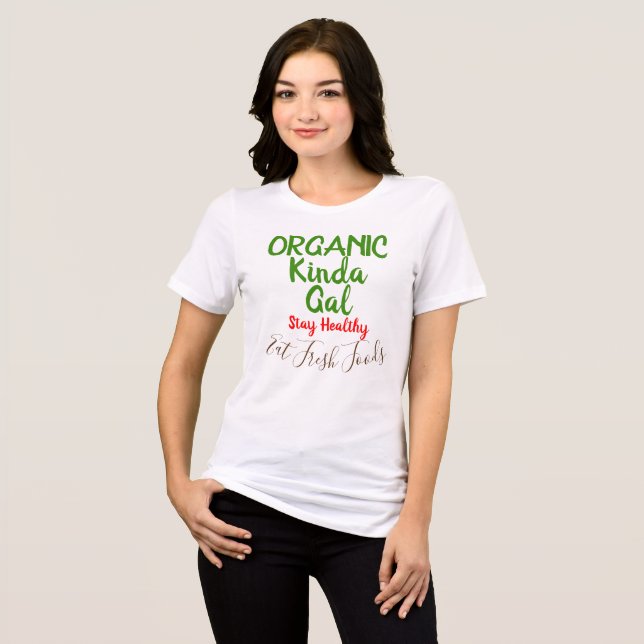 T-shirts amusants de nourriture fraîche pour une f (Recto plein)