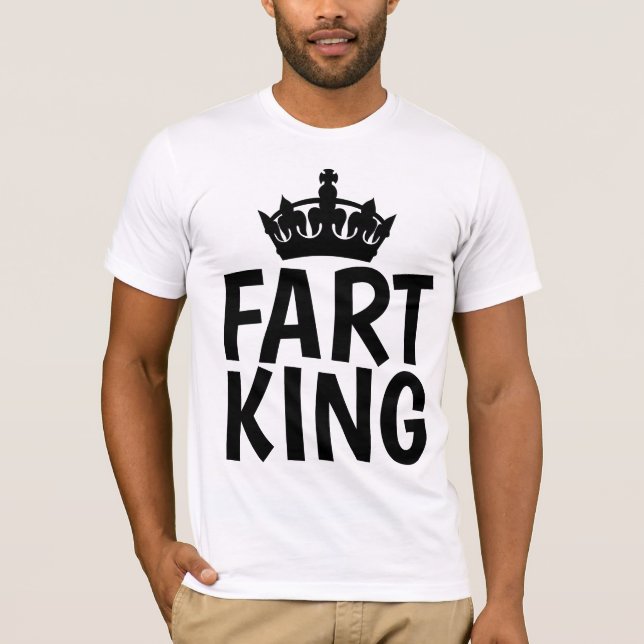 T-shirts amusants pour DAD, FART KING (Devant)