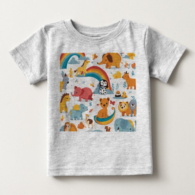 T-shirts animaliers pour enfants (Devant)