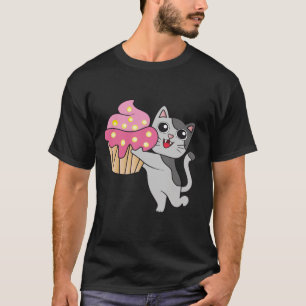 T-SHIRTS ANNIVERSAIRE CHAT CUPCAKE