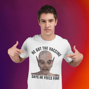 T-SHIRTS ANTI-VAX HORREUR ZOMBIE VACCINÉ