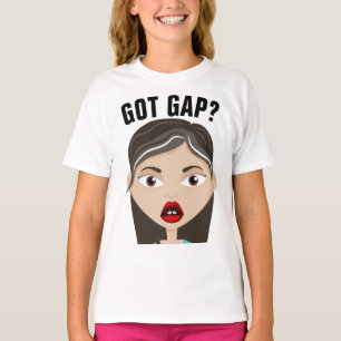 T-Shirts Art FILLE MIGNONNE DENT ESPACÉE