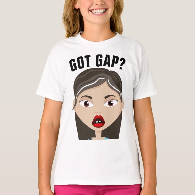 T-Shirts Art FILLE MIGNONNE DENT ESPACÉE (Devant)
