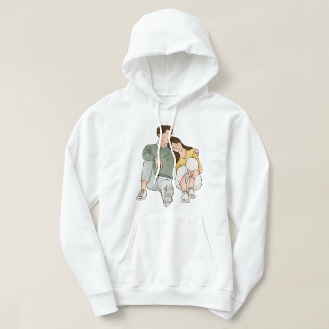 T-shirts assortis pour couple, pour amant (Design devant)