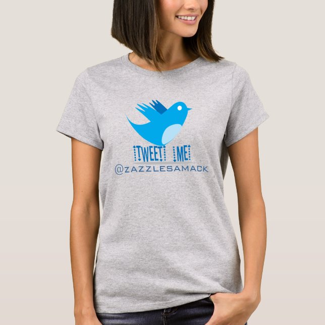 T-shirts au logo de l'oiseau Twitter (Devant)