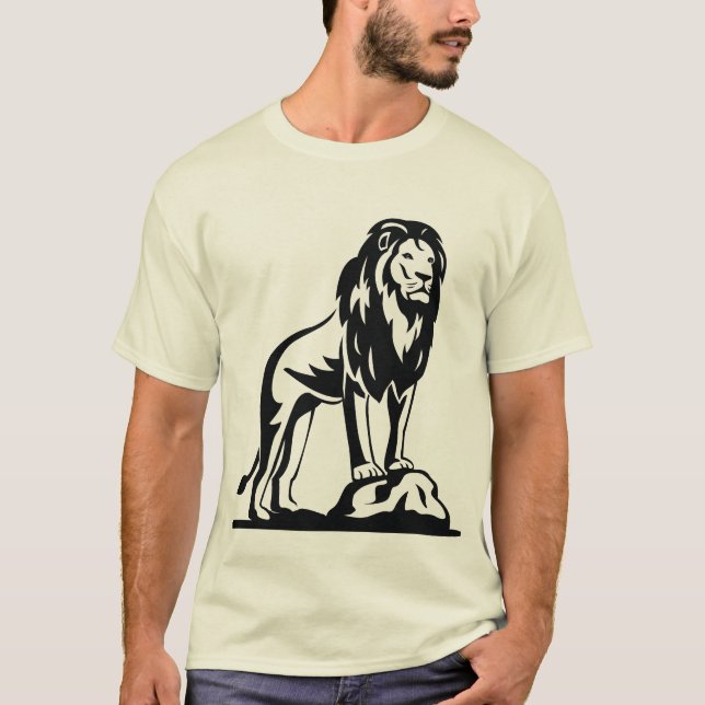 T-shirts au visage de Lion (Devant)