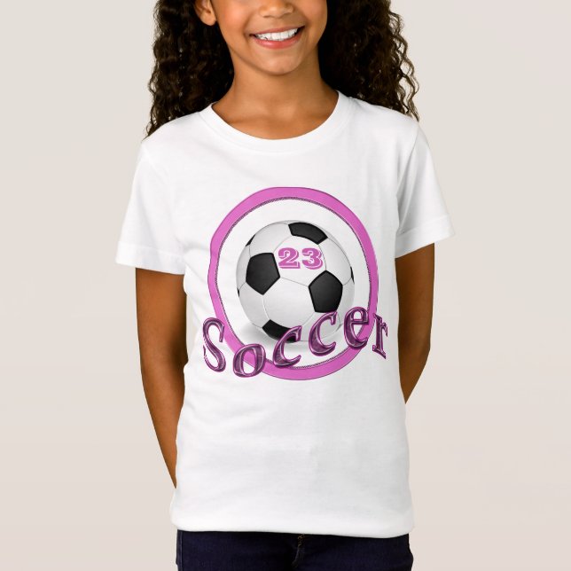T-shirts audacieux et mignons du football pour des (Devant)