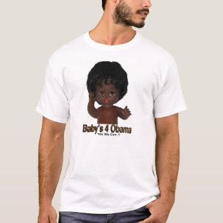 T-shirts avec Obama du bébé 4 oui NOUS pouvons