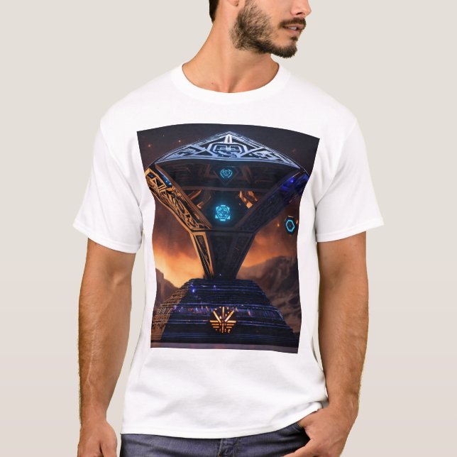 T-shirts Azteca 3D Estilo -Bold, artistique et uni (Devant)