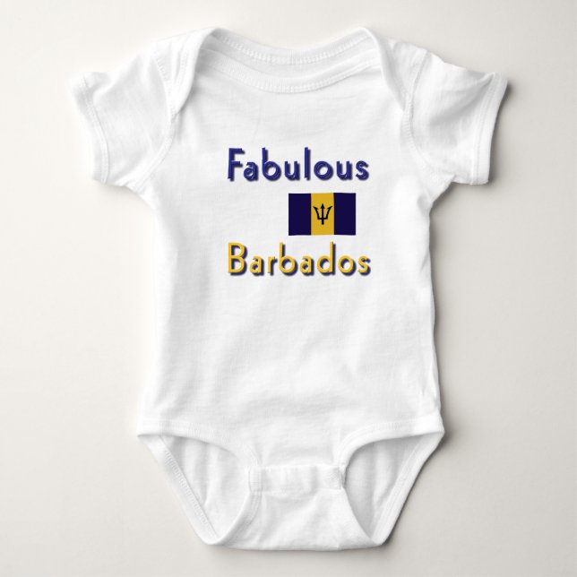 T-shirts barbadiens-fabuleux barbade (Devant)
