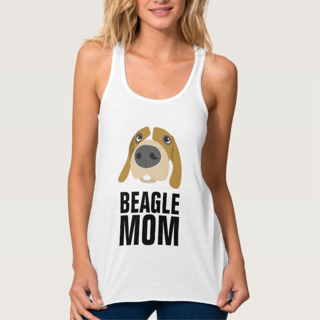 T-shirts beagle DOG MOM (Devant)