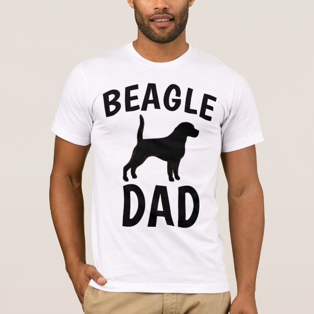 T-shirts beagles DOG DAD (Devant)