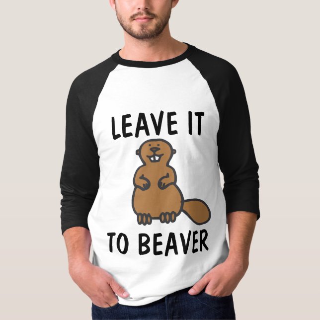 T-SHIRTS BEAVER FUNNY (Devant)
