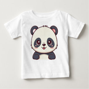 t-shirts bébé avec design de panda bébé mignon