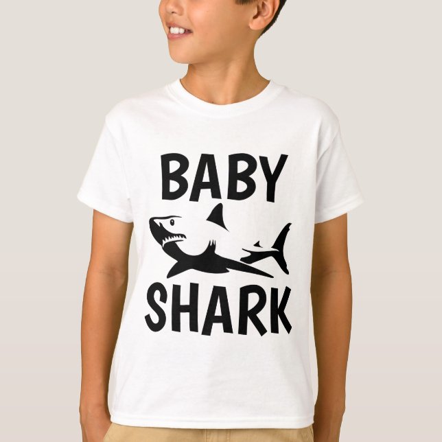 T-shirts BÉBÉ SHARK Funny Kids (Devant)
