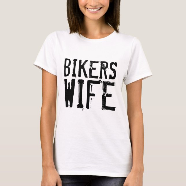 T-shirts BIKERS WIFE (Devant)