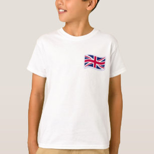 T-shirts blancs pour enfants avec Union Jack