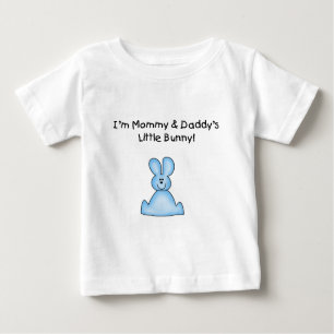 T-shirts Blue Mommy et Daddy's Little Bunny