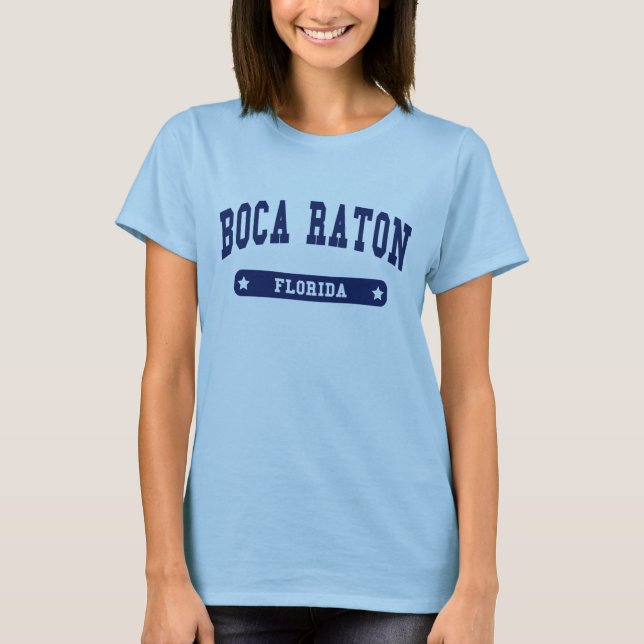 T-shirts Boca Raton Florida College Style (Devant)