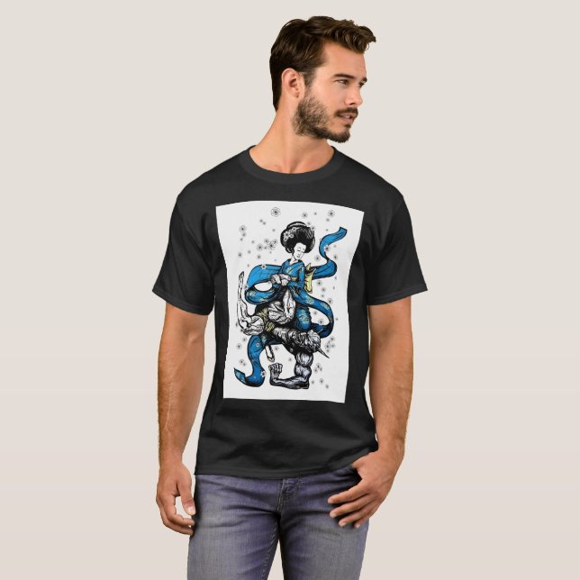 T-shirts brésilien de jitsu de jiu (Devant entier)